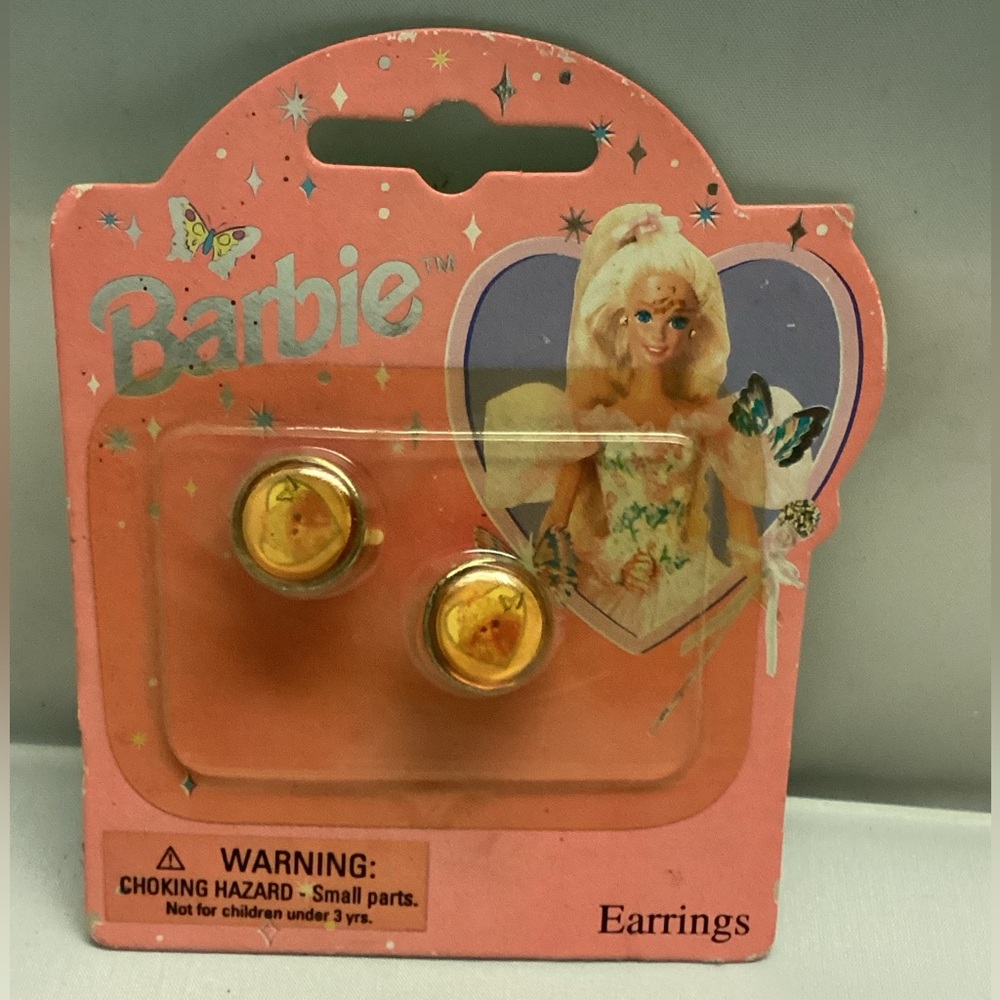 Barbie bar149 Vintage kid’s earring 1994Mattel